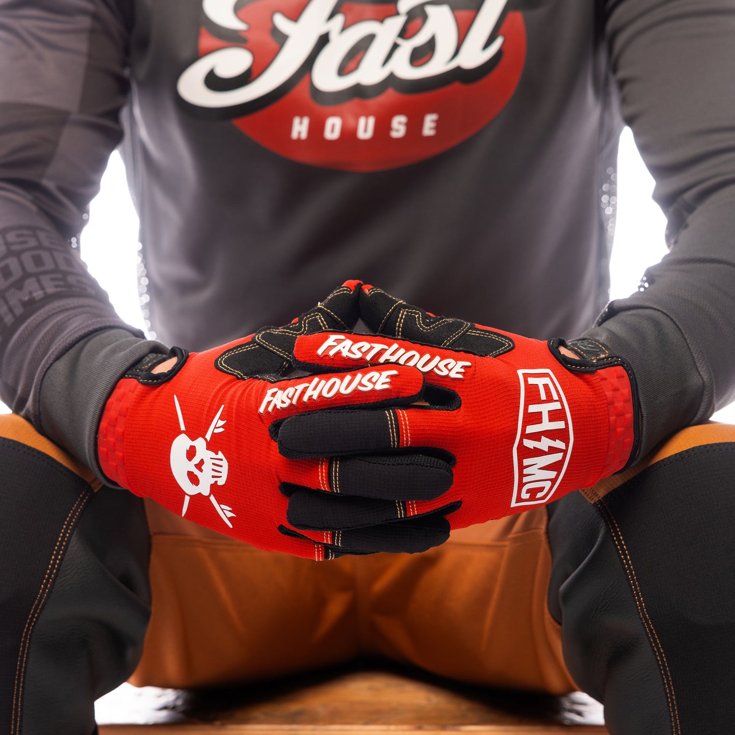 Guantes Fasthouse Sanguaro Bennet Rojo