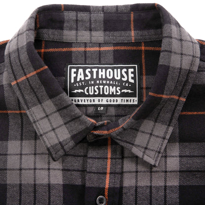 Camisa Fasthouse Saturday Night Special Negro/Gris