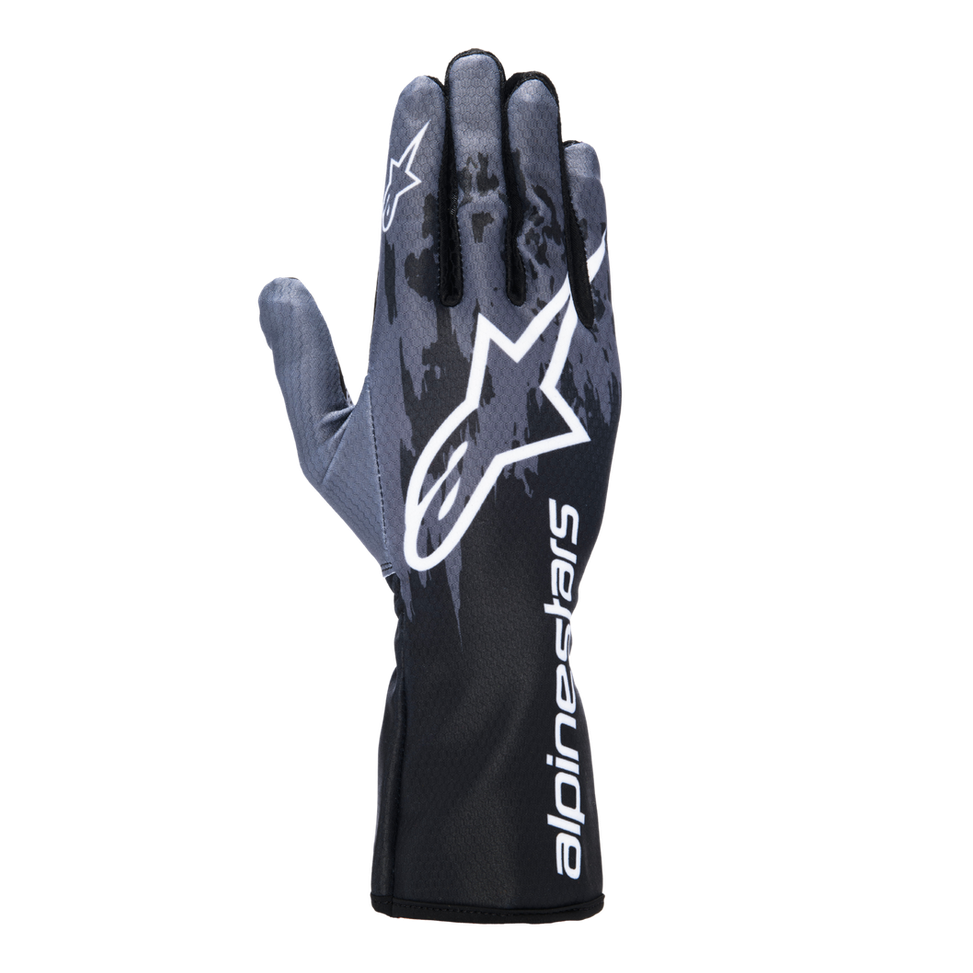 Guantes Karting Alpinestars Tech-1 K V3 Negro/Gris - Homologado CIK-FIA