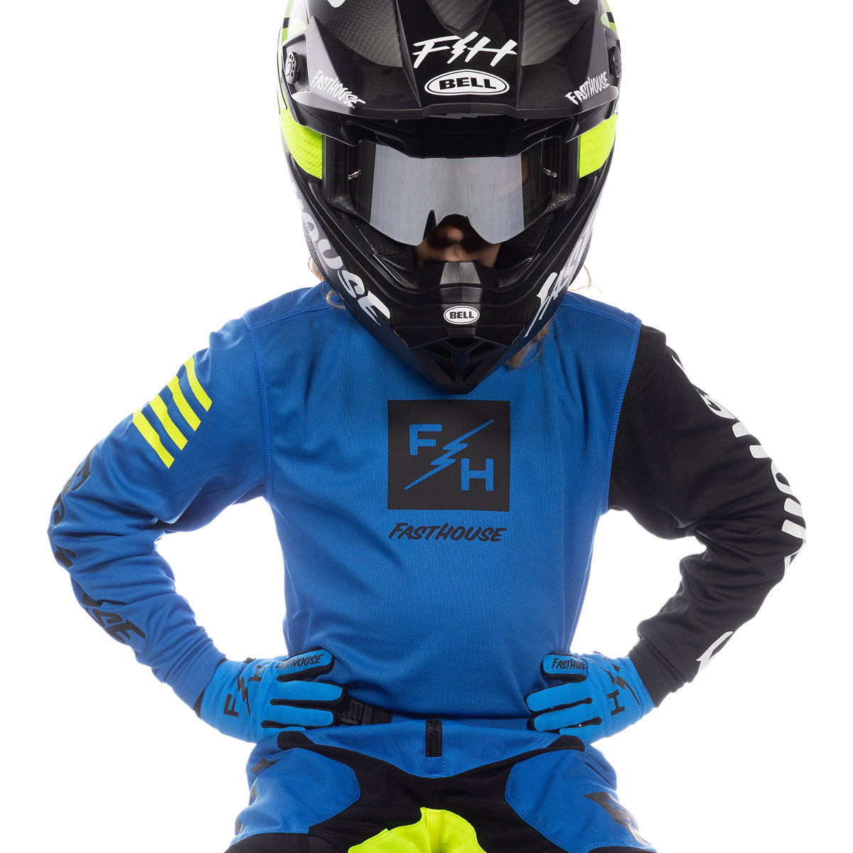 Pack Niño Fasthouse Carbon Echo Azul