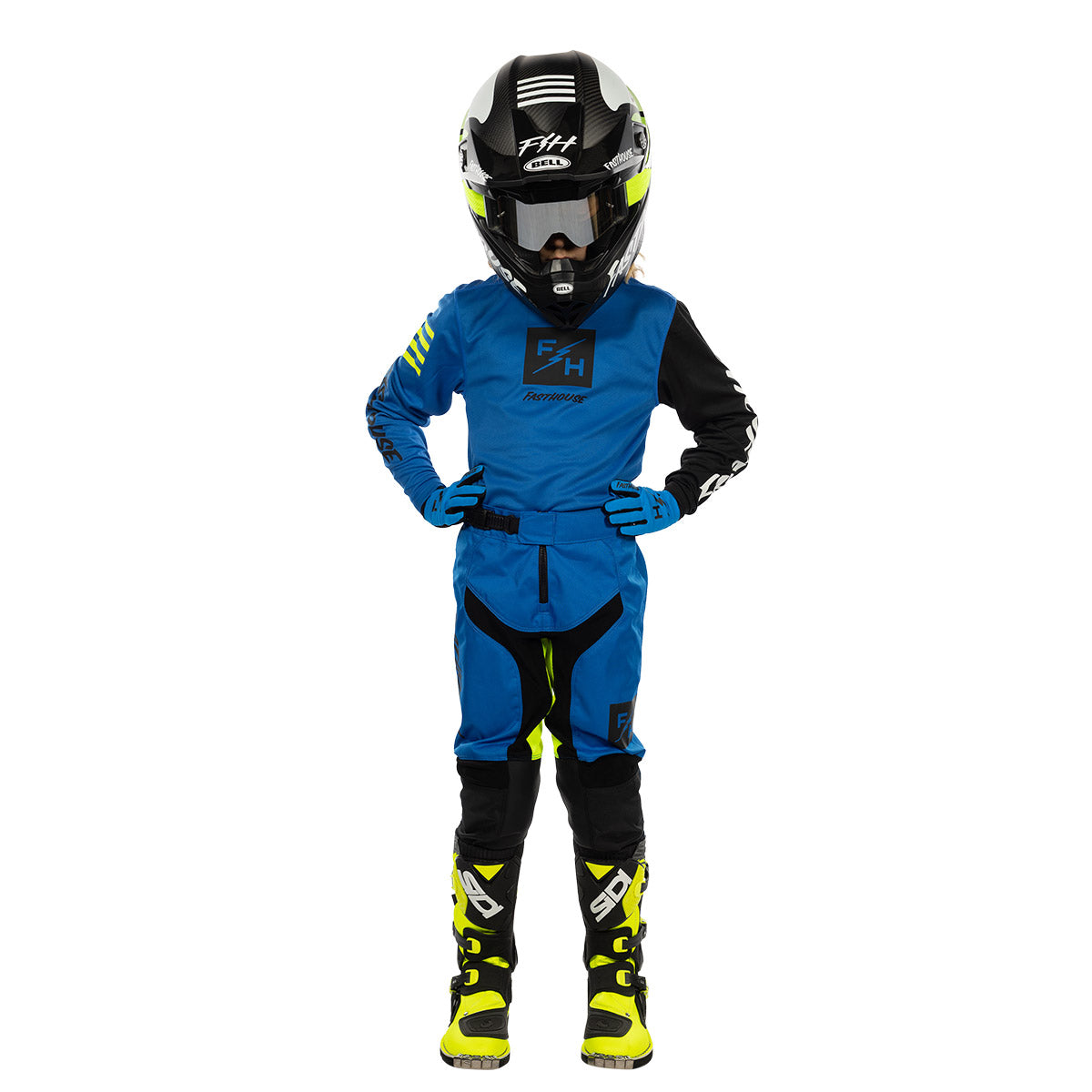 Pack Niño Fasthouse Carbon Echo Azul
