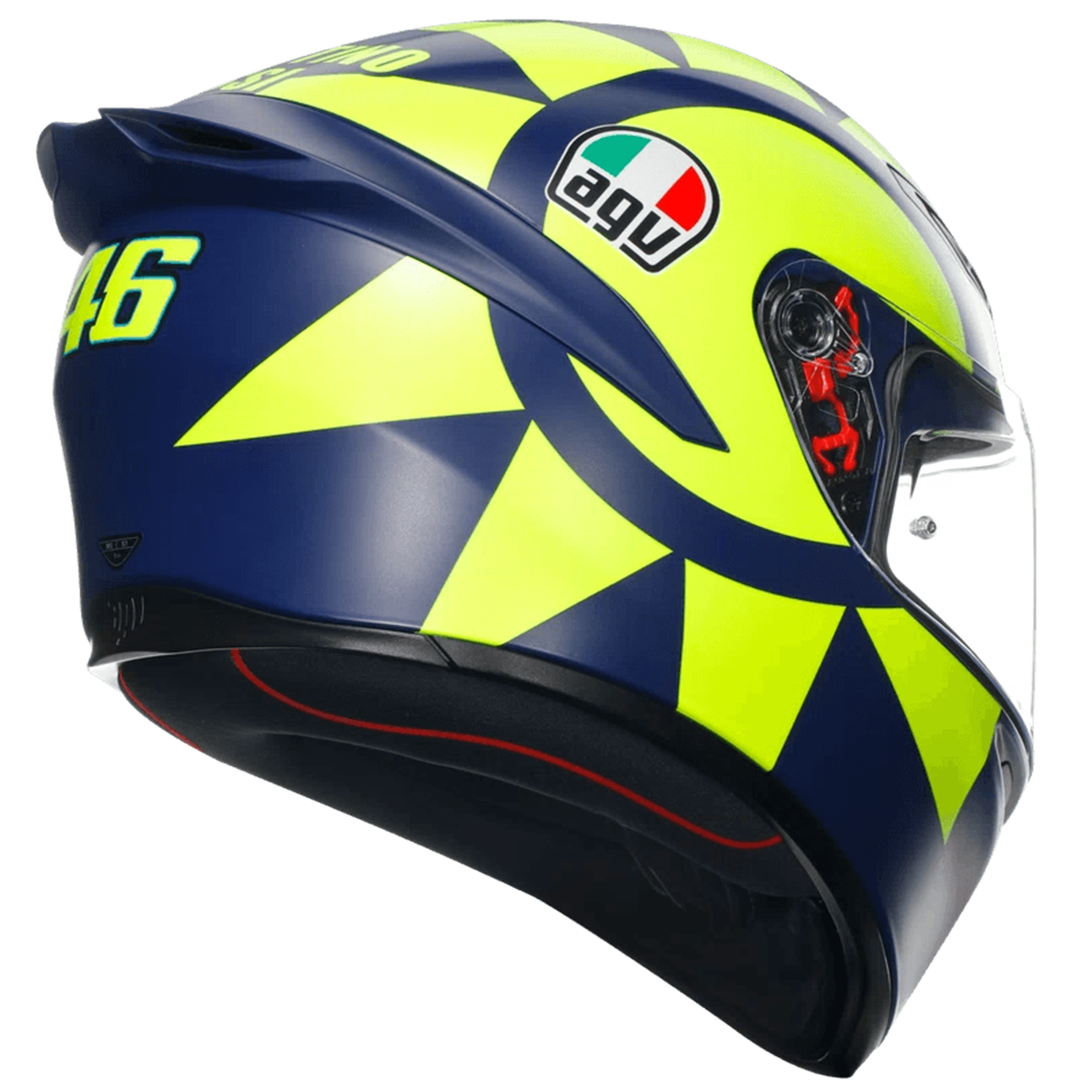 Casco AGV K1 S (2023) VR Soleluna 2018 - Vista posterior | Proshop Chile