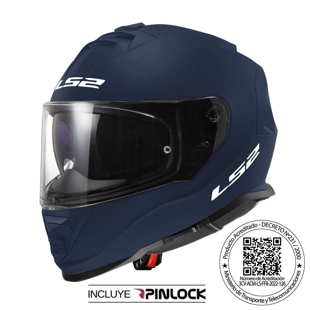 Casco moto integral LS2 FF800 Storm II color azul