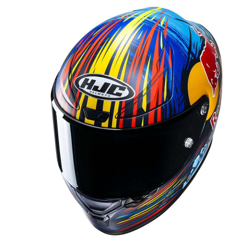 Casco HJC RPHA 1 Red Bull - Jerez GP - Vista lateral | Proshop Chile