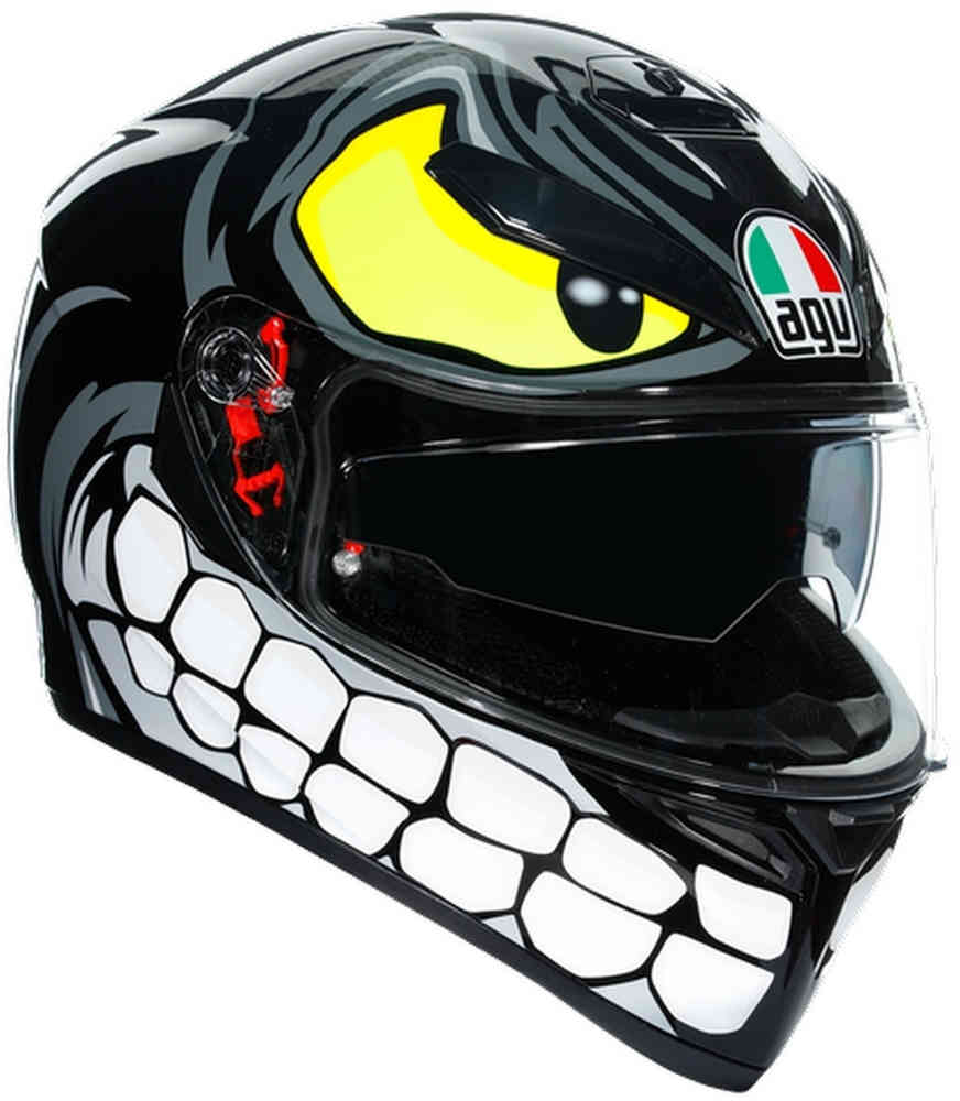 Casco AGV K3 SV Angry Negro - Vista principal | Proshop Chile