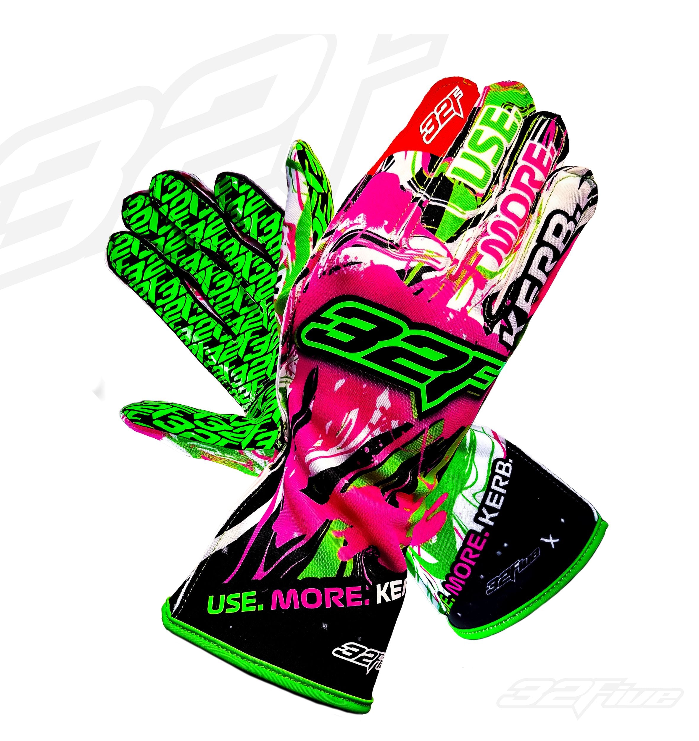 Guantes 32 Five USE MORE KERB Verde/Rosado