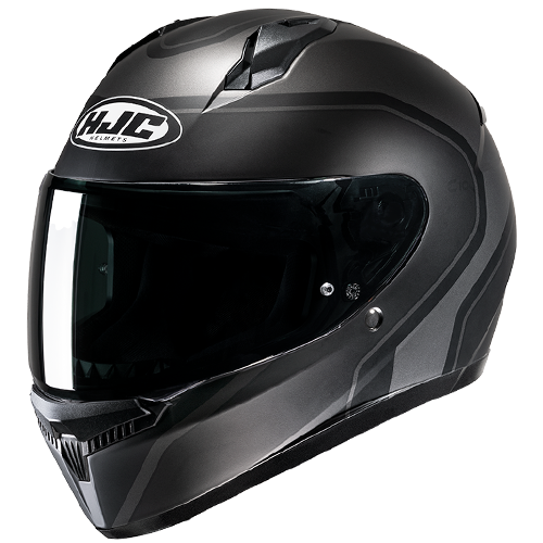 Casco HJC C10 Elie MC5SF Negro/Gris - Vista posterior | Proshop Chile