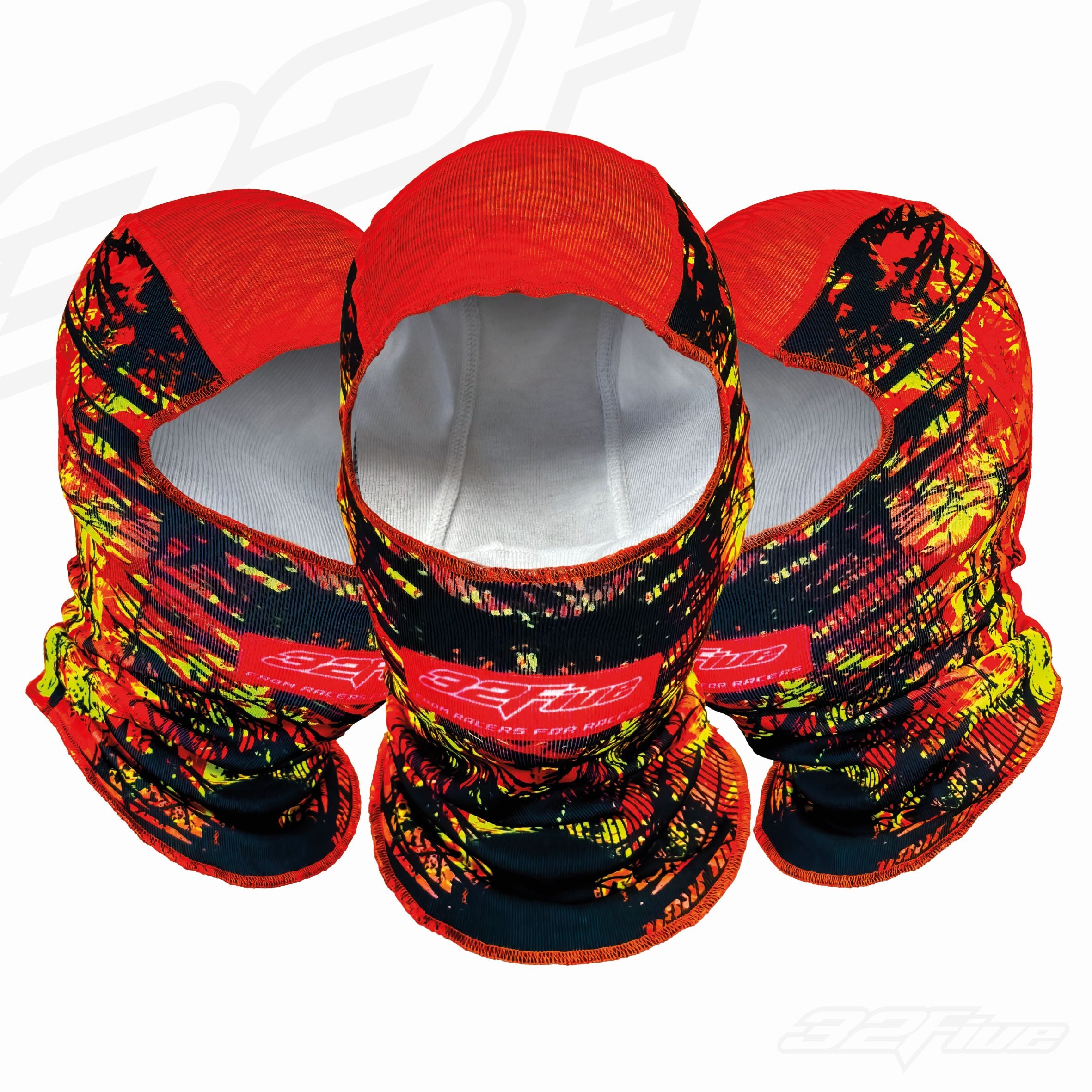 Balaclava 32 Five PUSH YOUR LIMIT Negro/Rojo/Amarillo