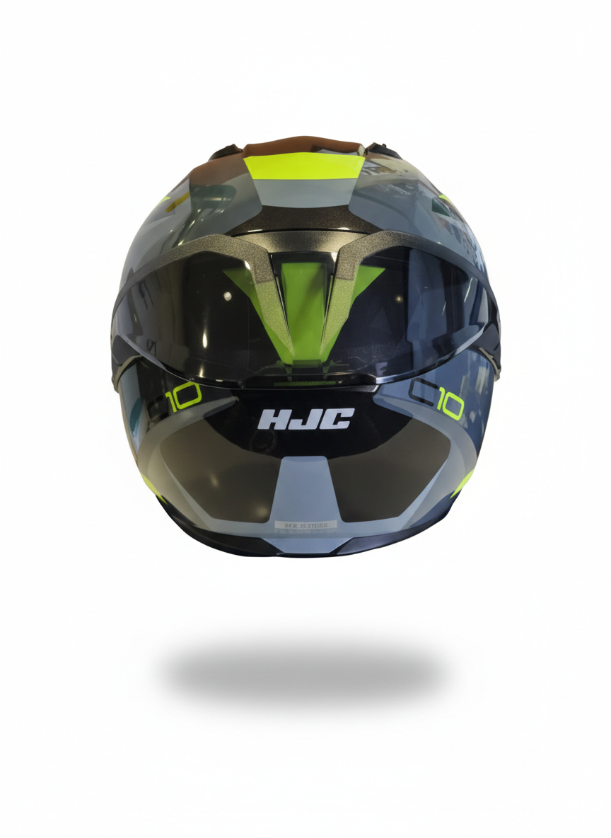 Casco HJC C10 Tins Aero MC3H Amarillo Fluor/Negro - Vista principal | Proshop Chile