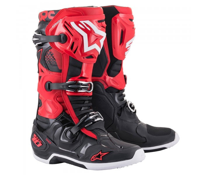Botas Tech 10 Rojo/ Negro