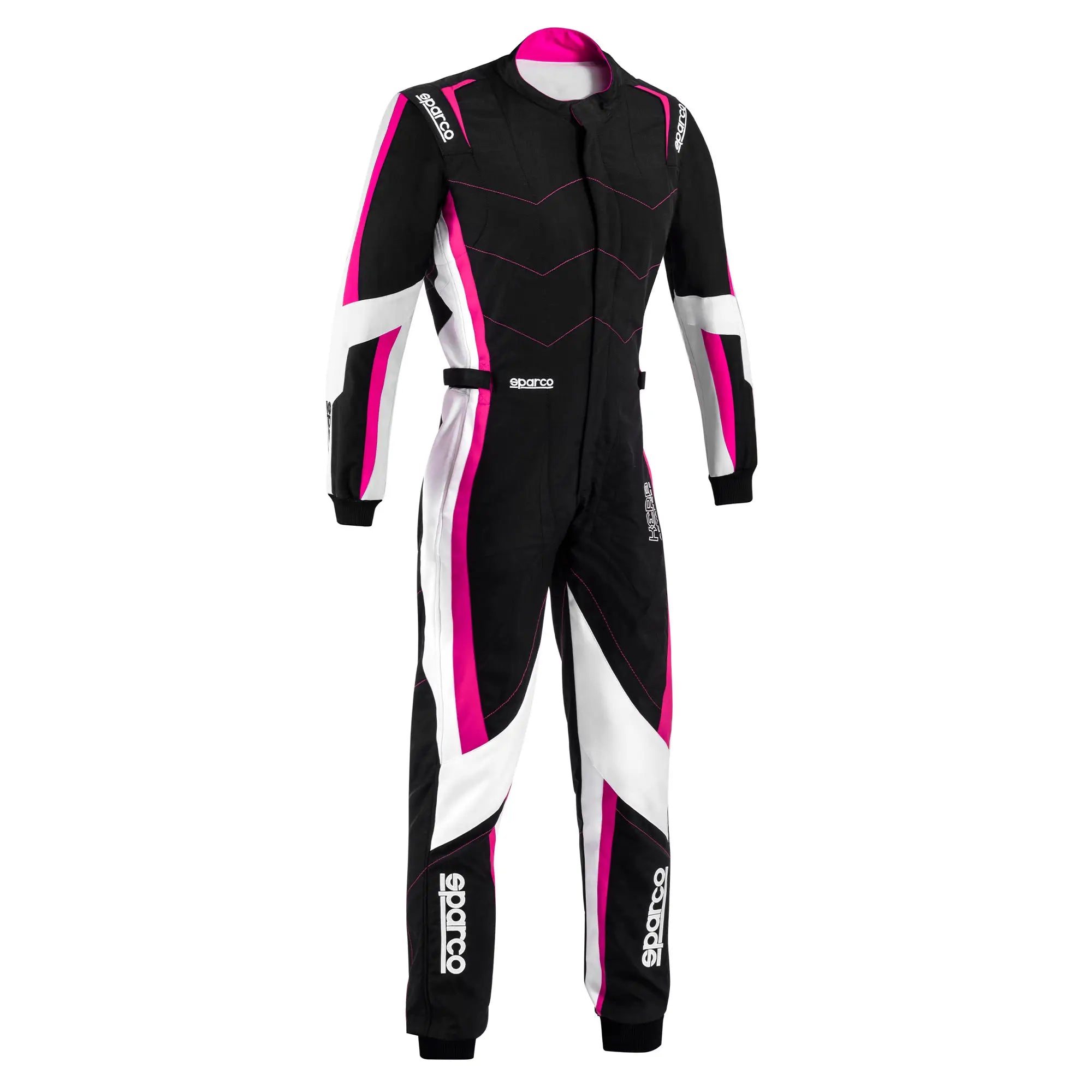Buzo Karting Mujer Sparco Kerb Advanced Negro/Rosado