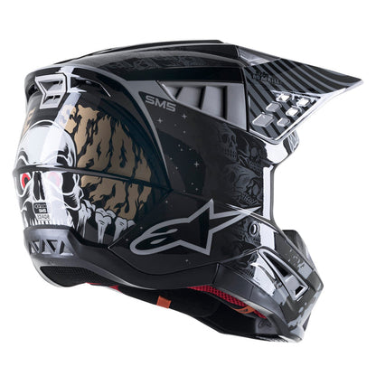 Casco SM5 Solar Flare Negro/ Gris/ Dorado