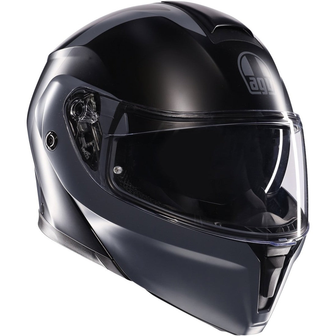 Casco AGV Streetmodular Resia Gris/Plata/Rojo - Vista interior | Proshop Chile
