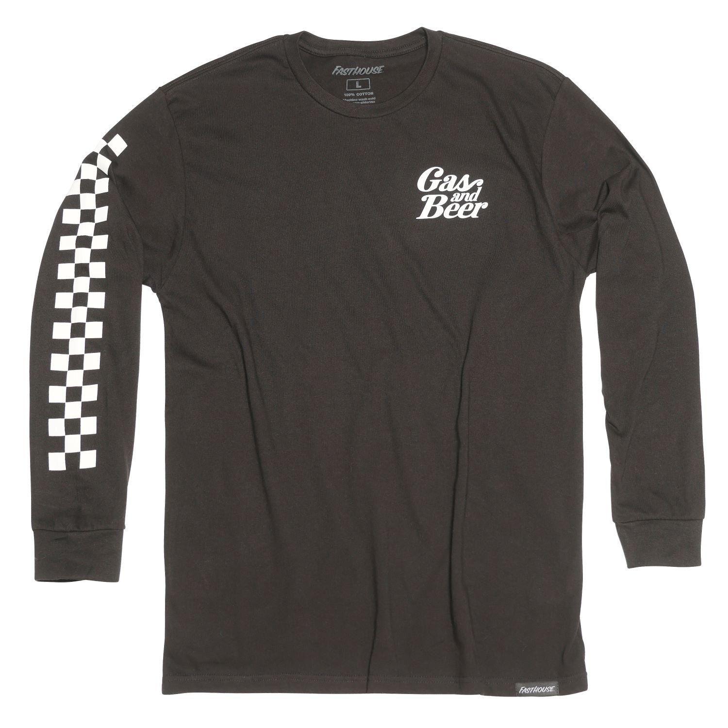 Polera Fasthouse Tavern Manga Larga Negro
