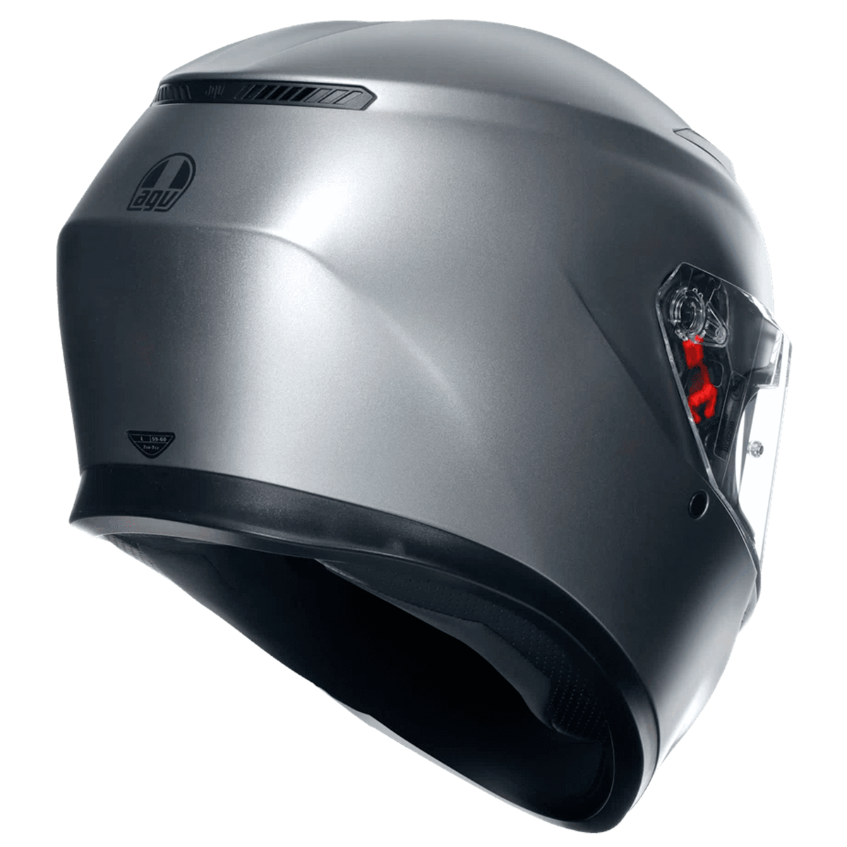 Casco AGV K3 (2023) Rodio Grey Gris Oscuro - Vista lateral | Proshop Chile