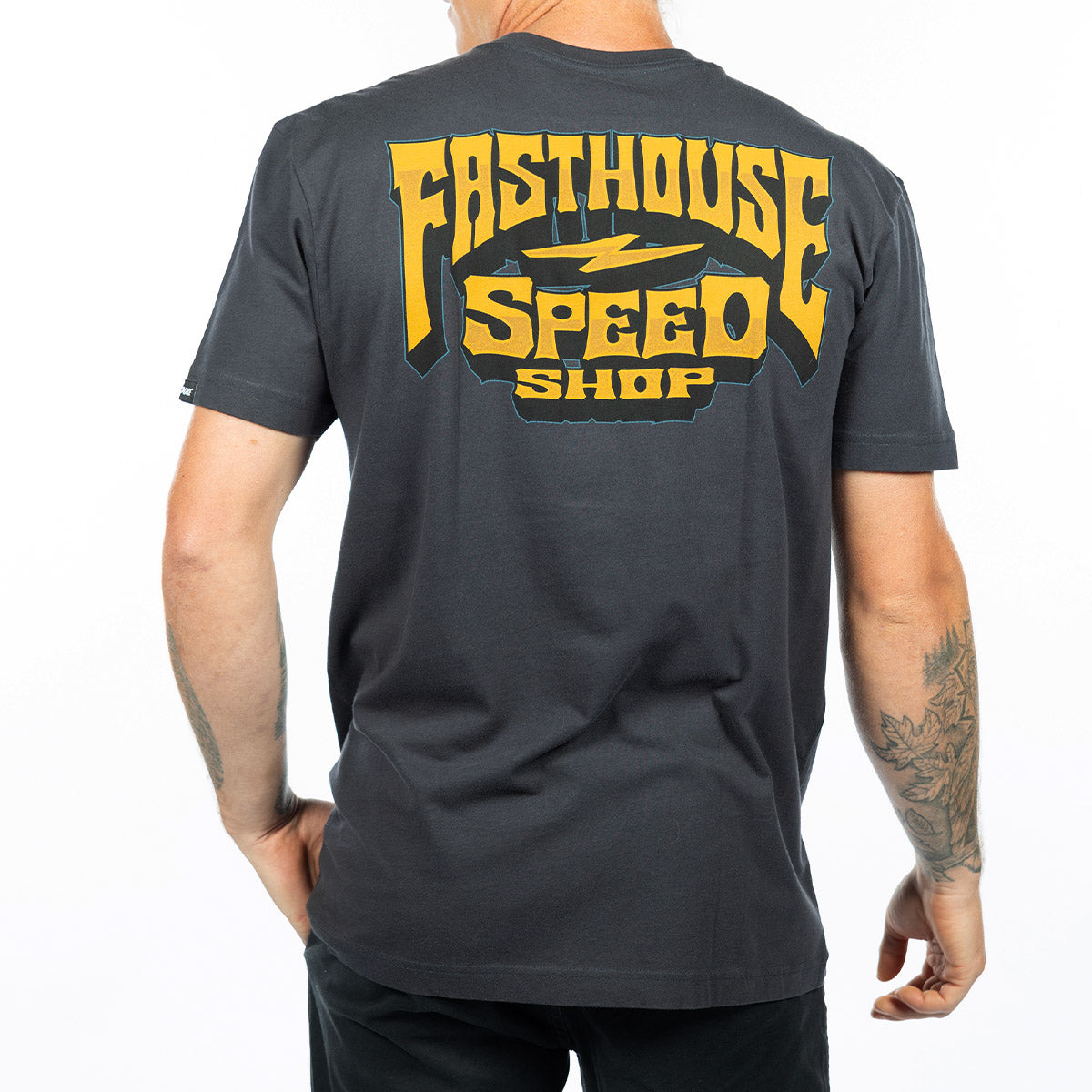 Polera Fasthouse Record Negro