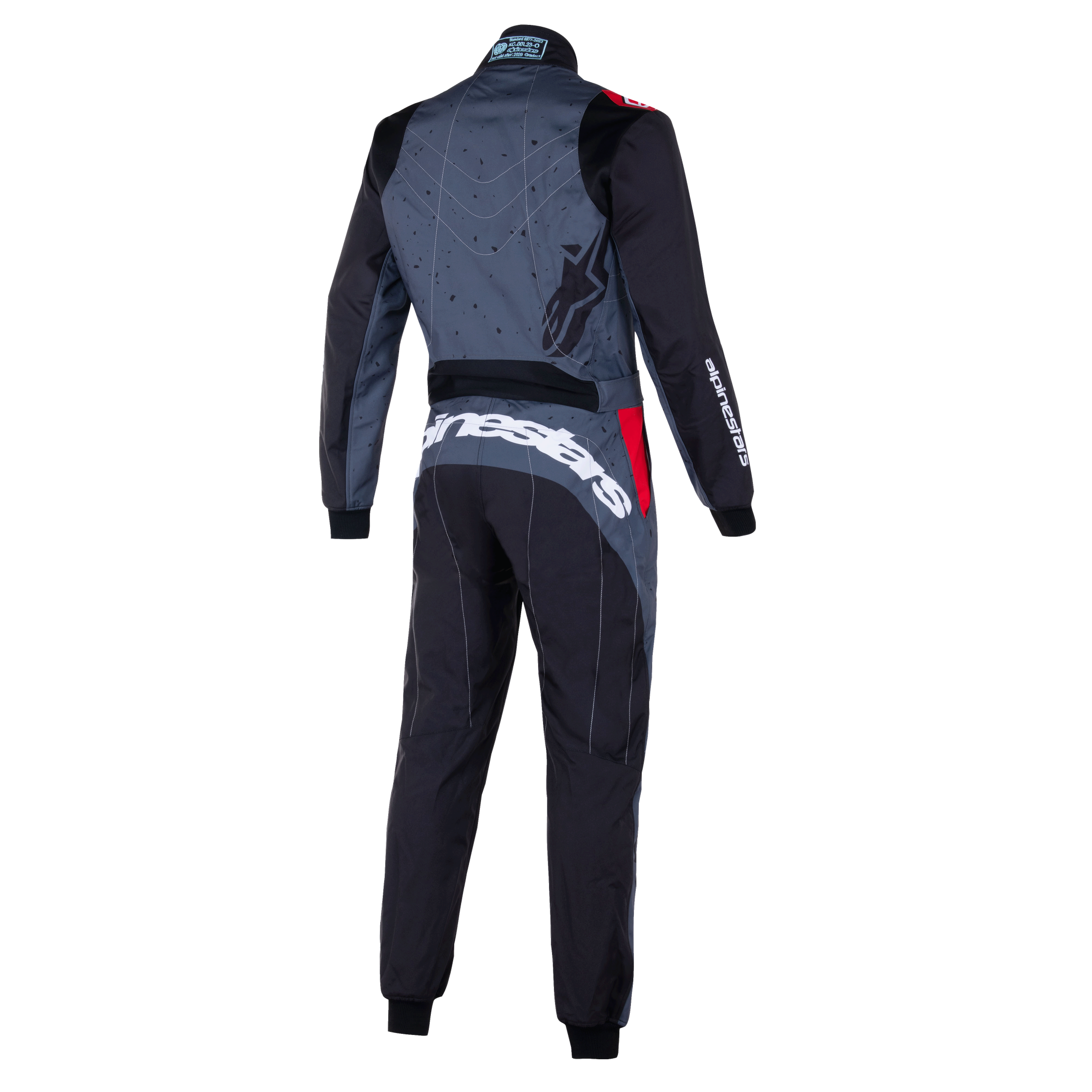 Buzo Karting Alpinestars Kmx-9 V3 Graphic 6 Gris/Negro/Rojo - vista 2