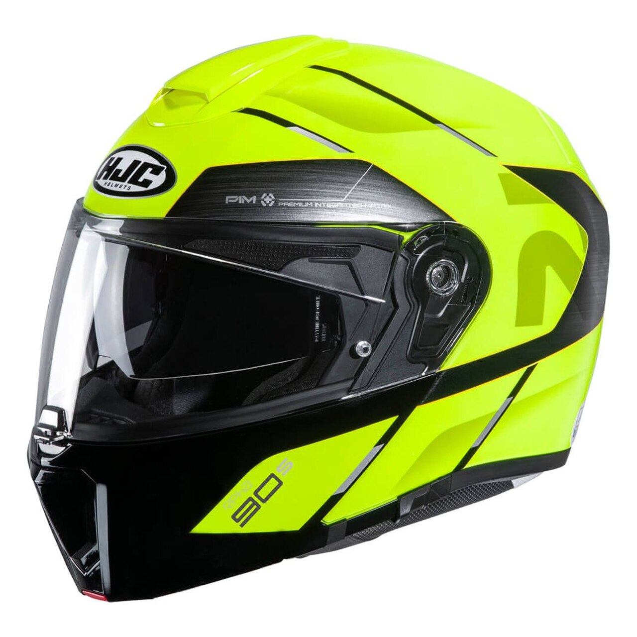 Casco HJC RPHA 90S Bekavo MC3H Amarillo Fluor/Negro - Vista principal | Proshop Chile