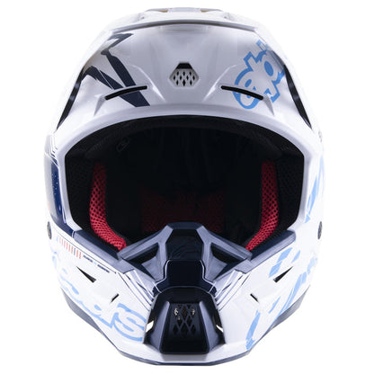 Casco SM5 Action Blanco/ Celeste/ Azul Oscuro
