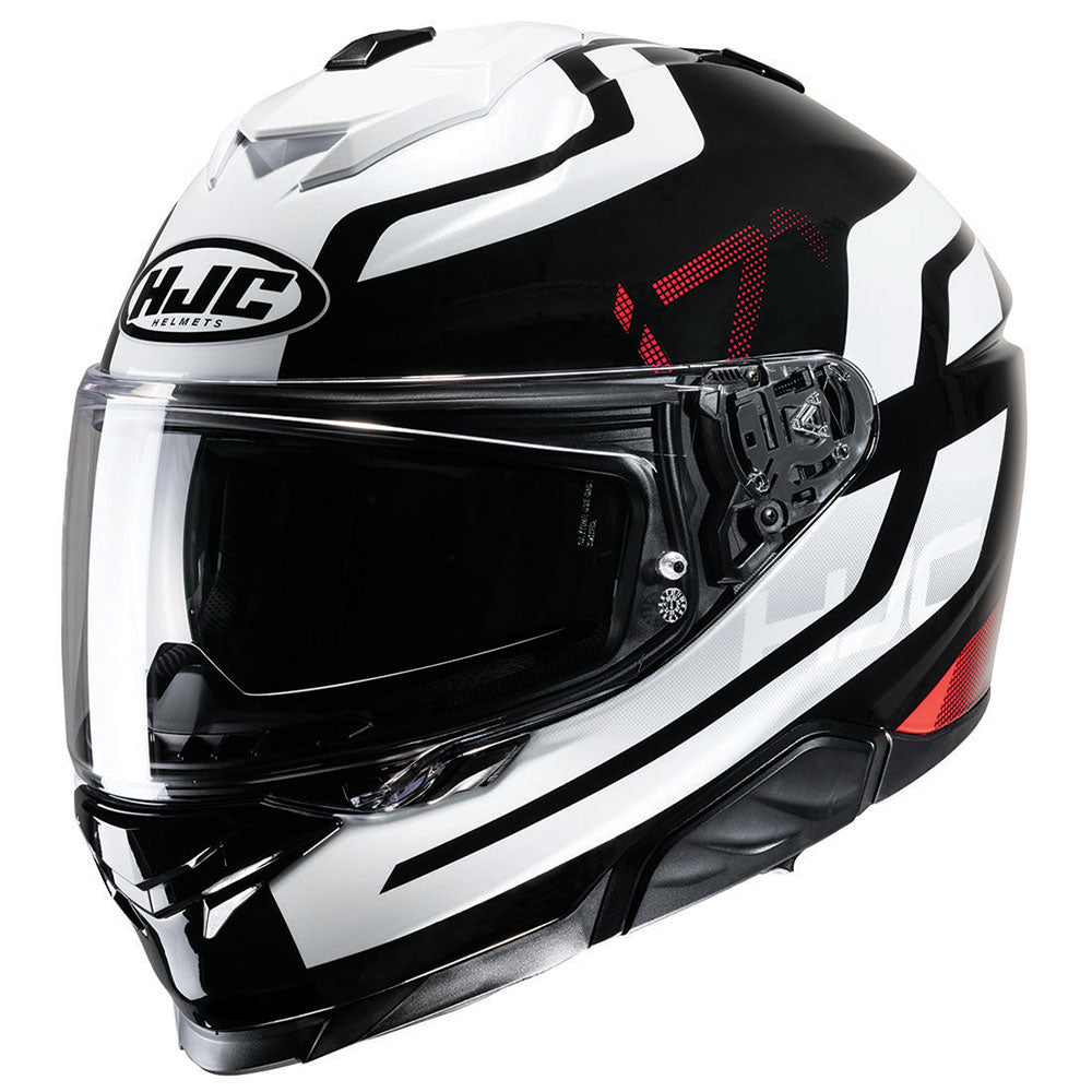 Casco HJC i71 Enta MC1 Blanco/Negro/Rojo - Vista principal | Proshop Chile