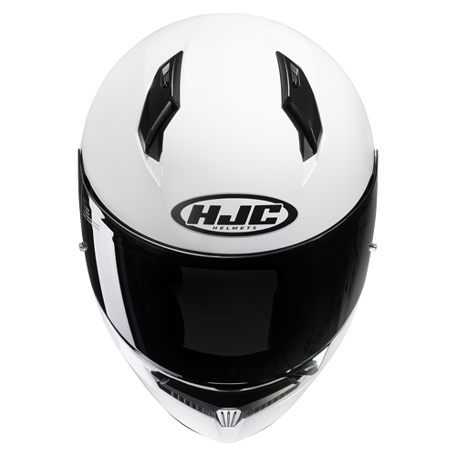 Casco HJC C10 Monocolor Blanco - Vista posterior | Proshop Chile