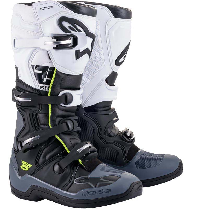 Botas Tech 5 Negro/ Gris Oscuro/ Blanco