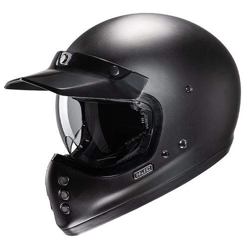 Casco HJC V60 Solid Negro Matte Negro Matte - Vista principal | Proshop Chile