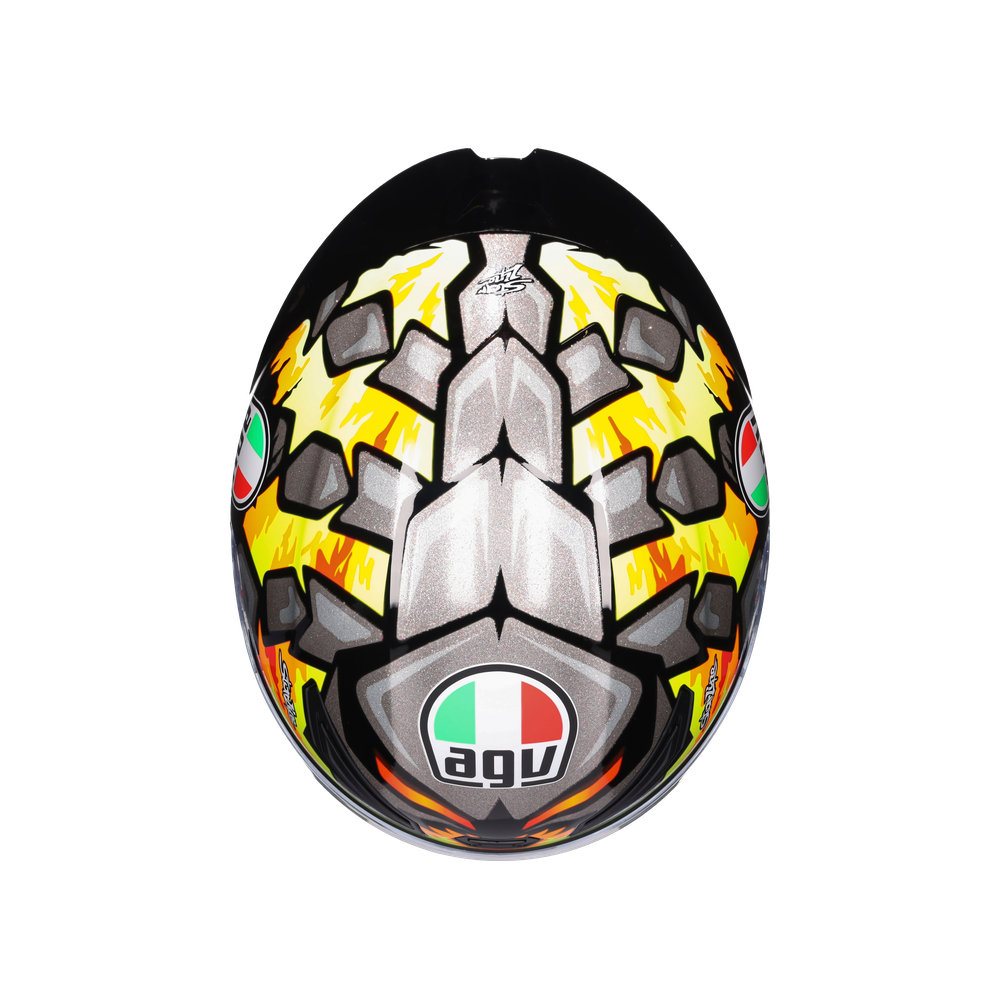 Casco AGV K1 S Bezzecchi - Vista posterior | Proshop Chile