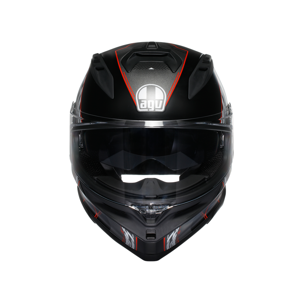 Casco AGV K7 Kyber Negro/Rojo - Vista principal | Proshop Chile