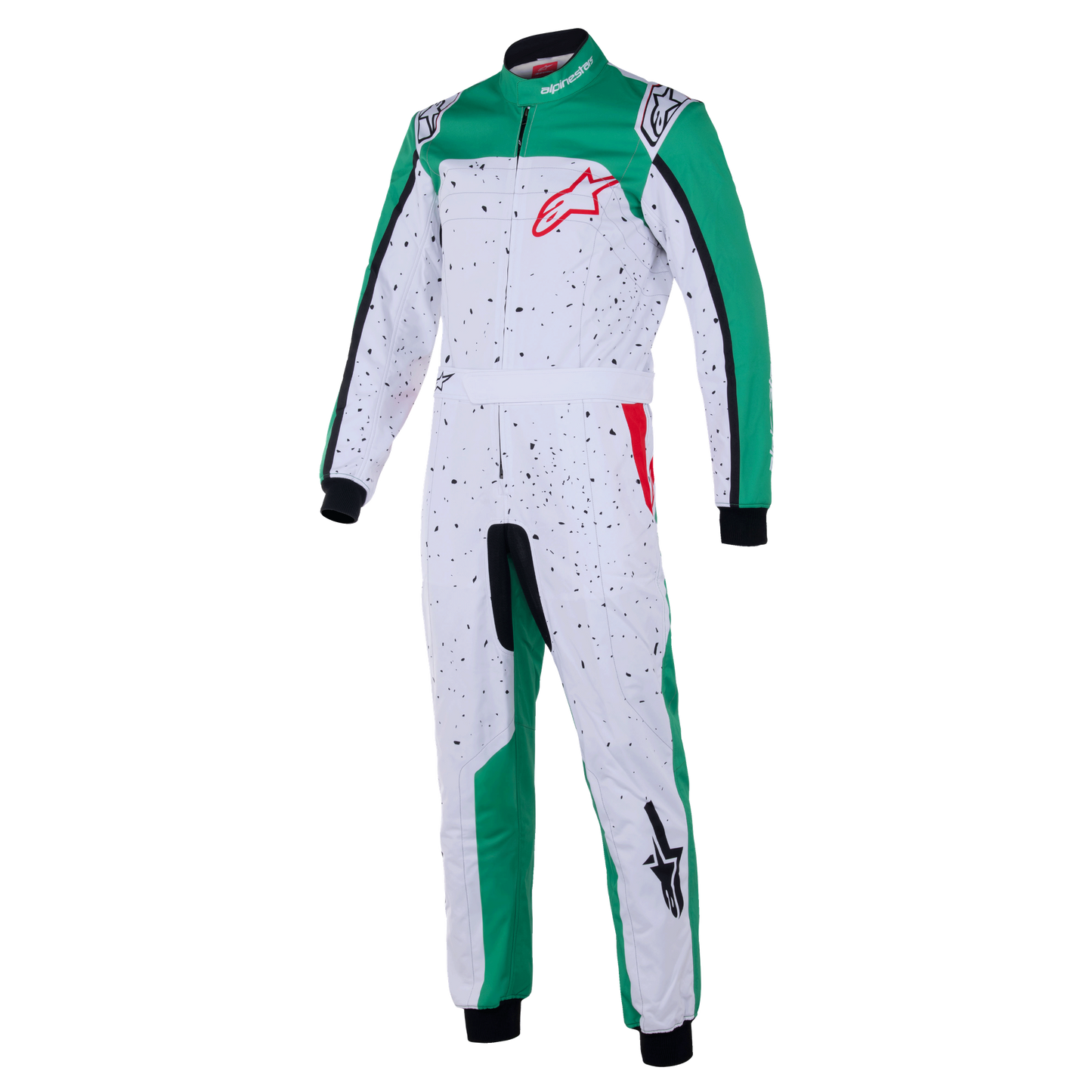 Buzo Karting niño Alpinestars Kmx-9 V3 Graphic 6 Blanco/Verde/Rojo