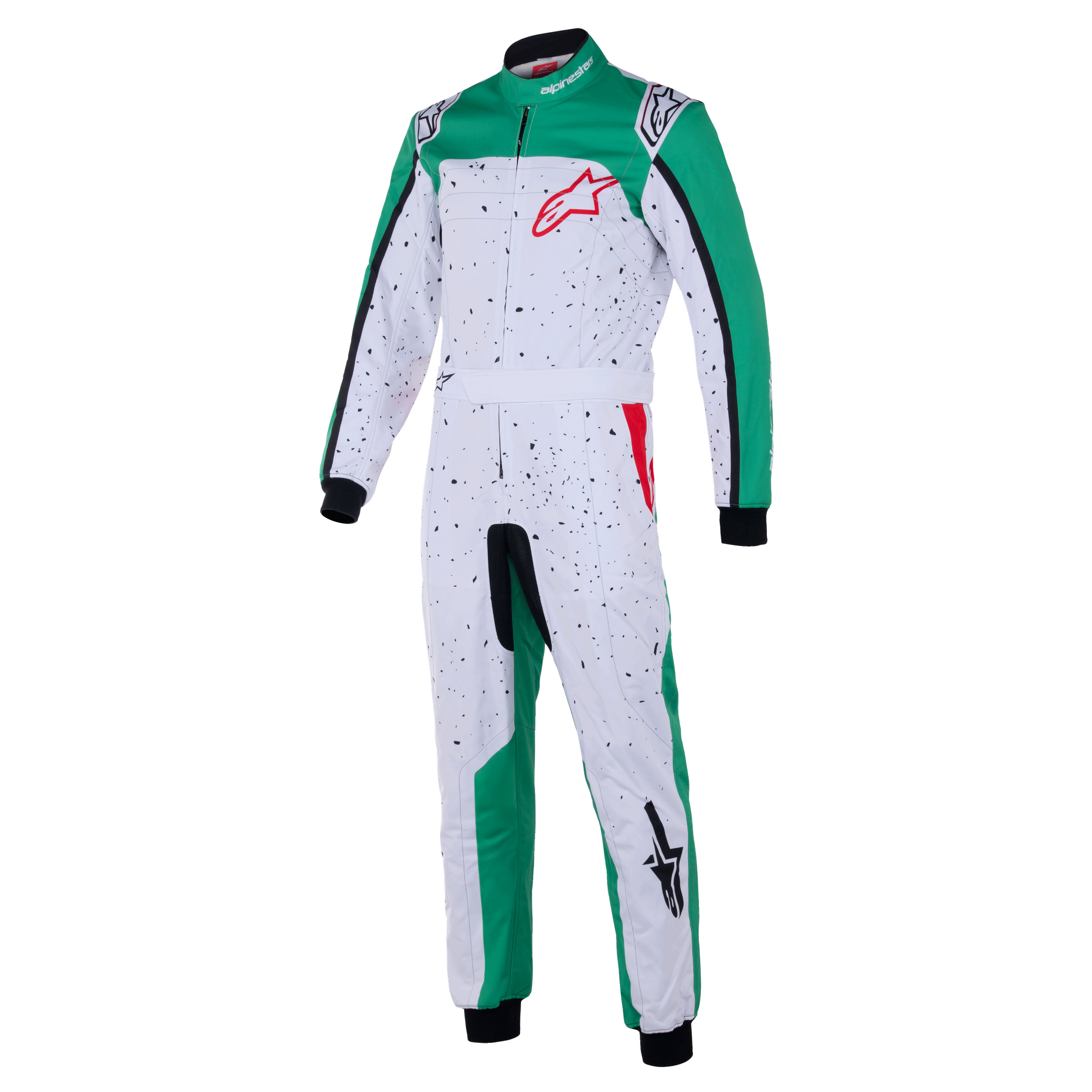 Buzo Karting niño Alpinestars Kmx-9 V3 Graphic 6 Blanco/Verde/Rojo