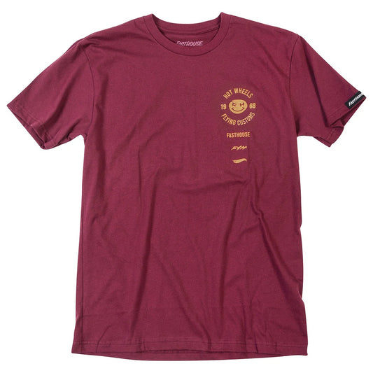 Polera Fasthouse Stacked Hot Wheels Café oscuro