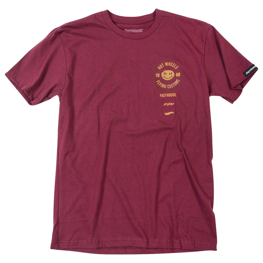 Polera Niño Fasthouse Stacked Hot Wheels Café oscuro