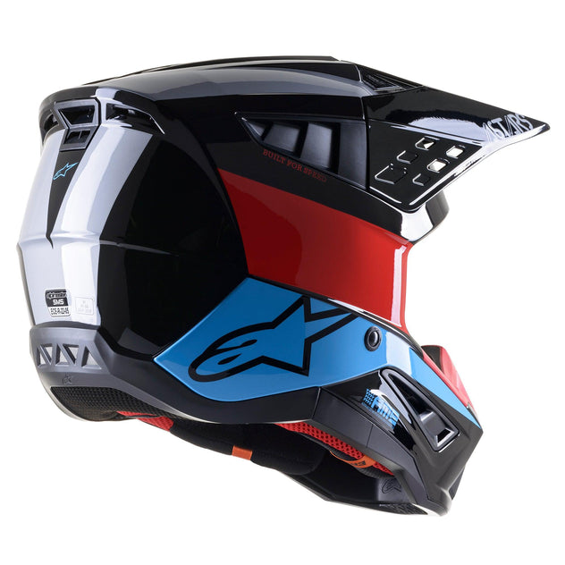 Casco SM5 Bond Negro/ Rojo/ Celeste