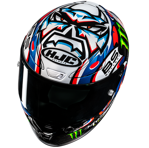 Casco HJC RPHA 1 V2 Carbon Quartararo Le Mans 3 - Vista lateral | Proshop Chile