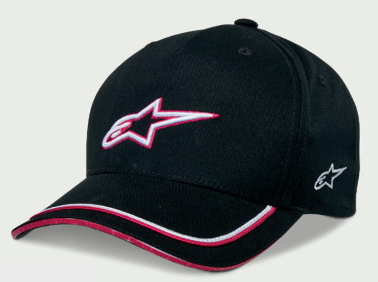 Gorro Alpinestars Ascension Snapback Negro/ Rojo