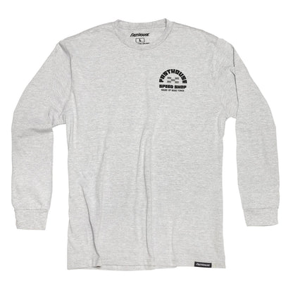 Polera Fasthouse Iron Steed Manga Larga Gris