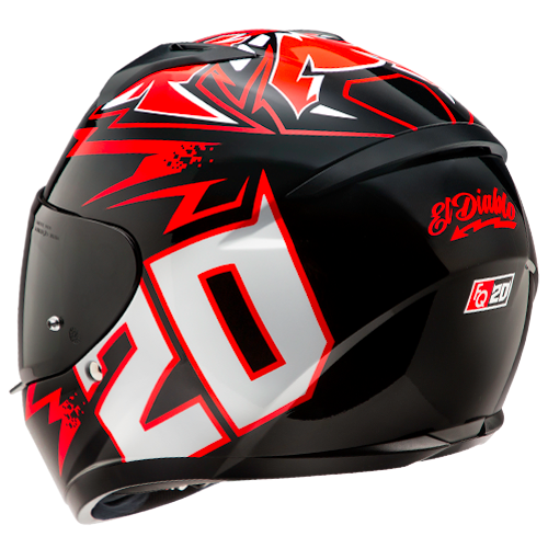 Casco HJC C10 Diablo Mask - Vista lateral | Proshop Chile