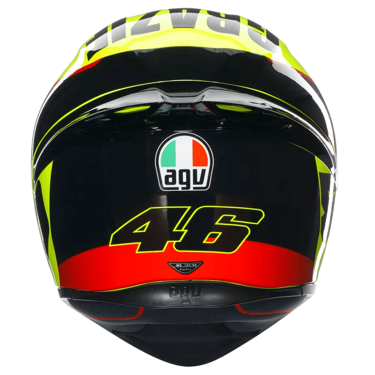 Casco AGV K1 S (2023) VR Grazie Vale - Vista interior | Proshop Chile