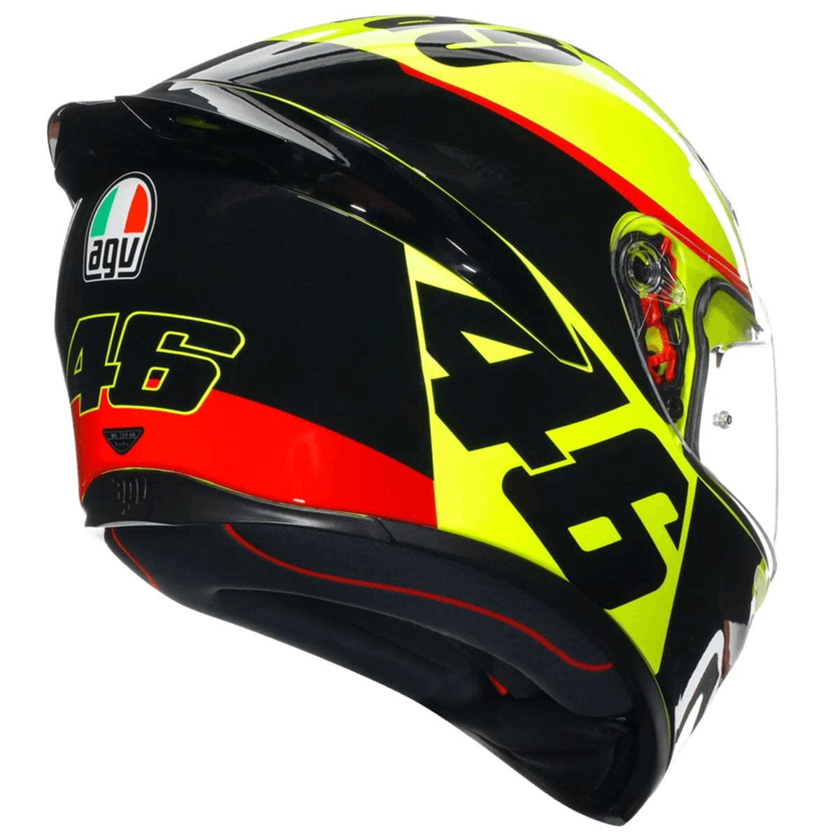 Casco AGV K1 S (2023) VR Grazie Vale - Vista posterior | Proshop Chile