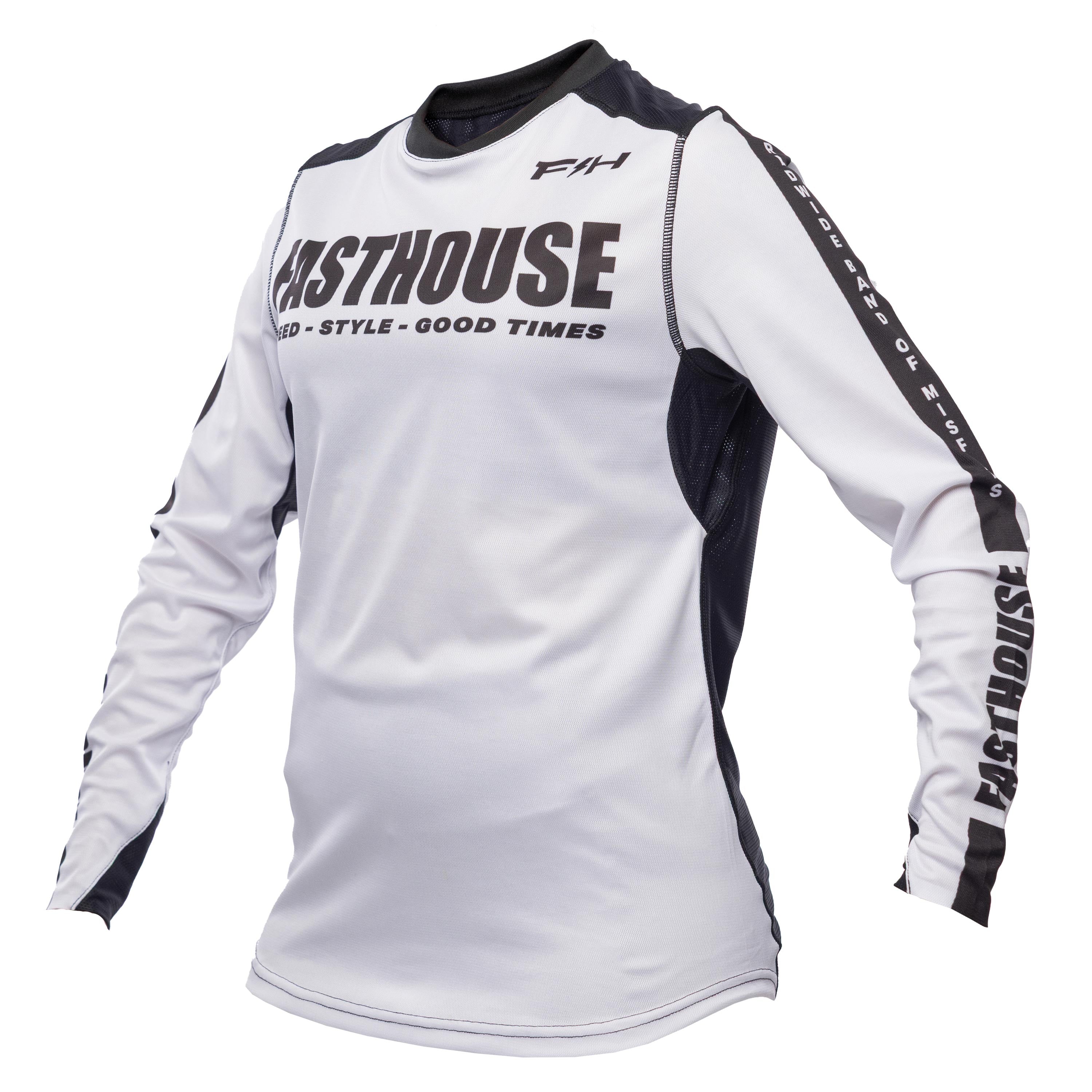 Jersey Moto MX Mujer Fasthouse Elrod Storm Blanco/Negro