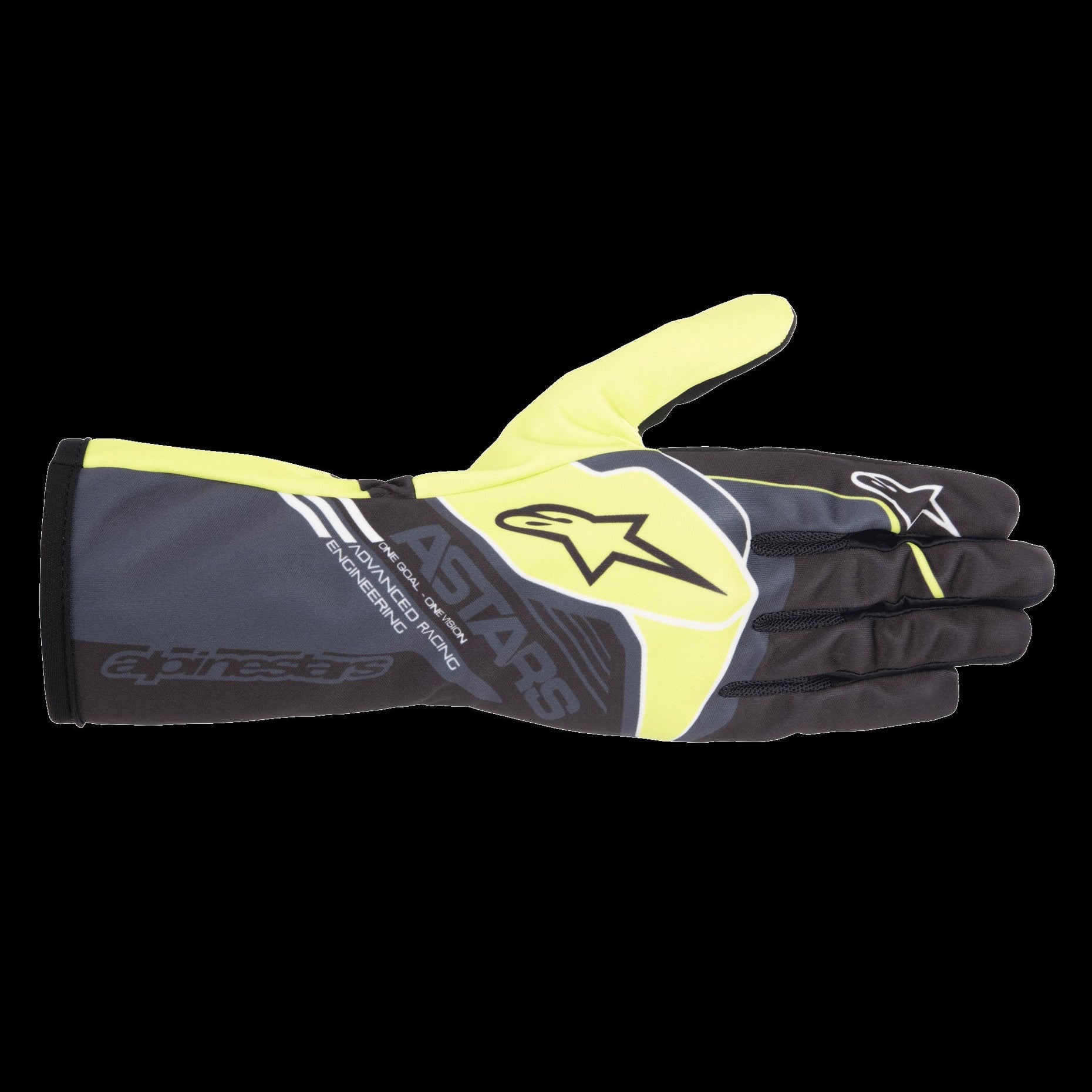 Guantes Kart Niño Alpinestars Race V2 Corporate Negro/Amarillo para karting
