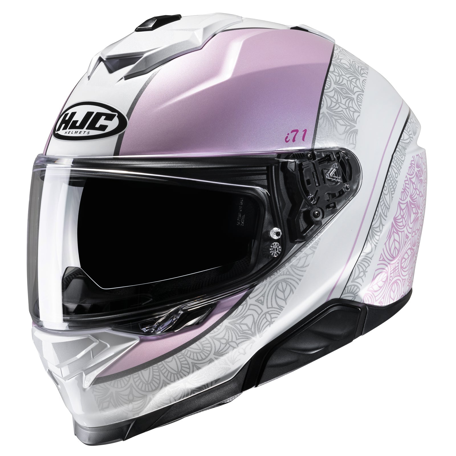 Casco HJC i71 Sera MC8 Blanco/Rosado - Vista principal | Proshop Chile