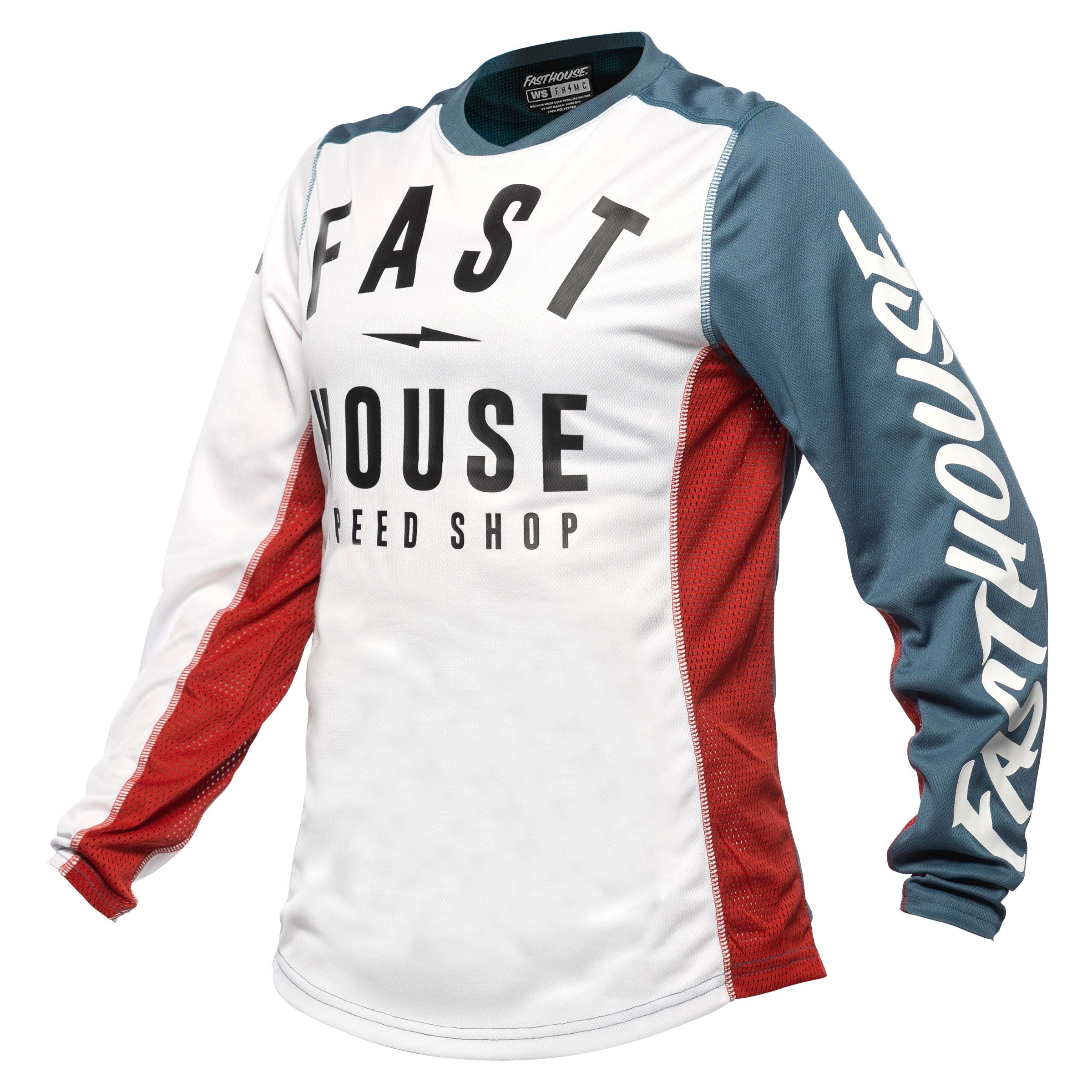 Jersey mujer Fasthouse Grindhouse Anthem Blanco/Azul