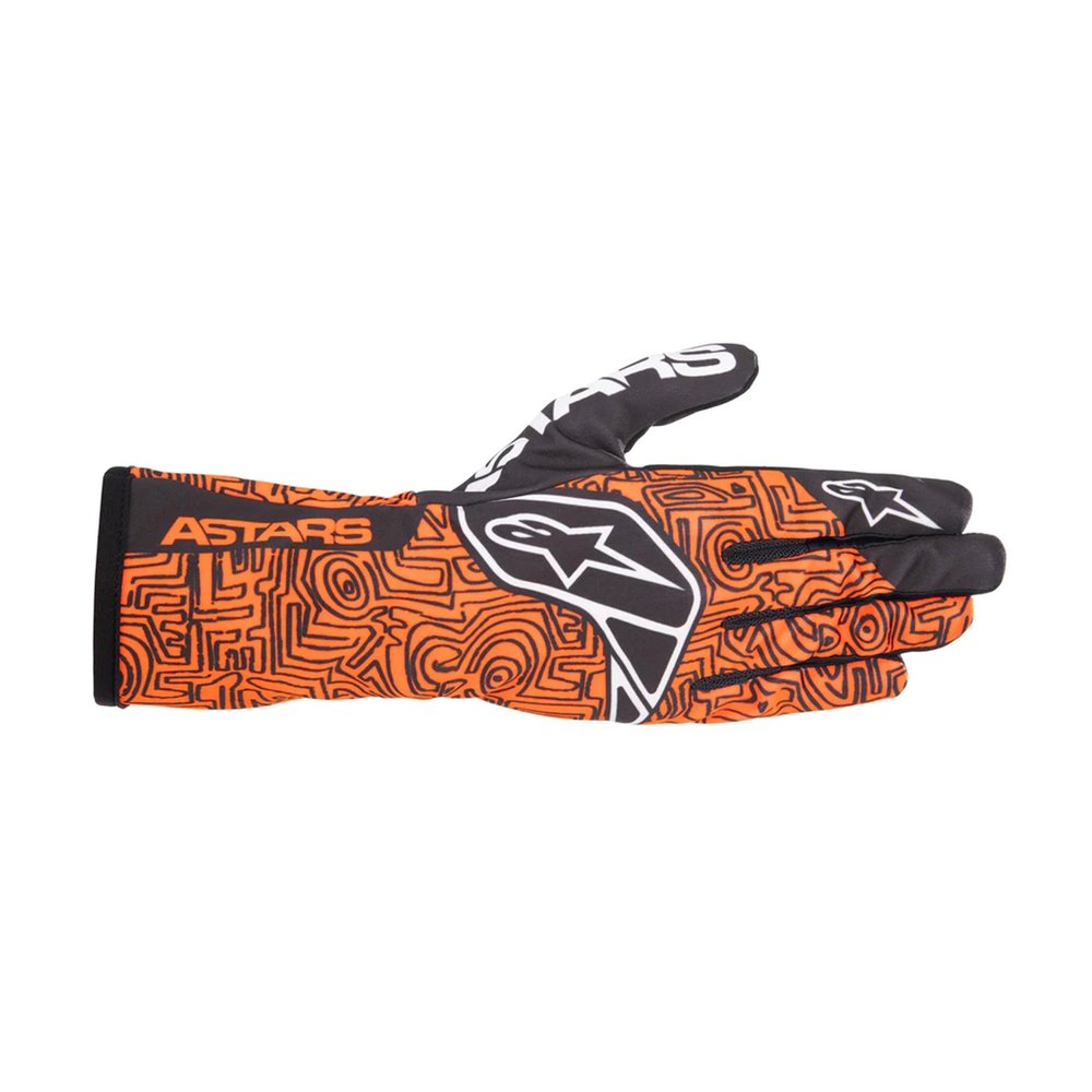 Guantes Kart Alpinestars Race V2 Vertical Naranja para karting
