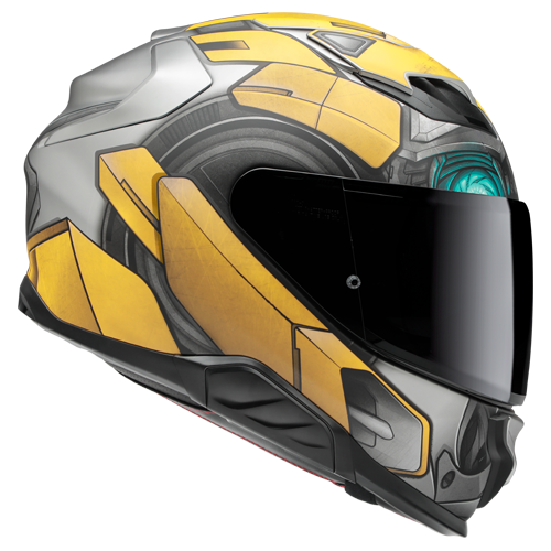 Casco HJC F71 - Bumblebee MC3SF Amarillo/ Azul - Vista posterior | Proshop Chile