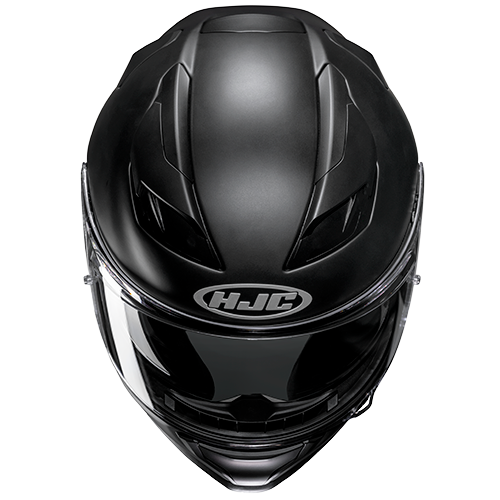Casco HJC F71 Solid Negro Titanio Matte - Vista lateral | Proshop Chile
