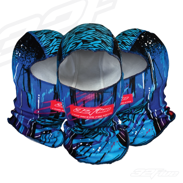Balaclava 32 Five UNLEASH Azul para karting