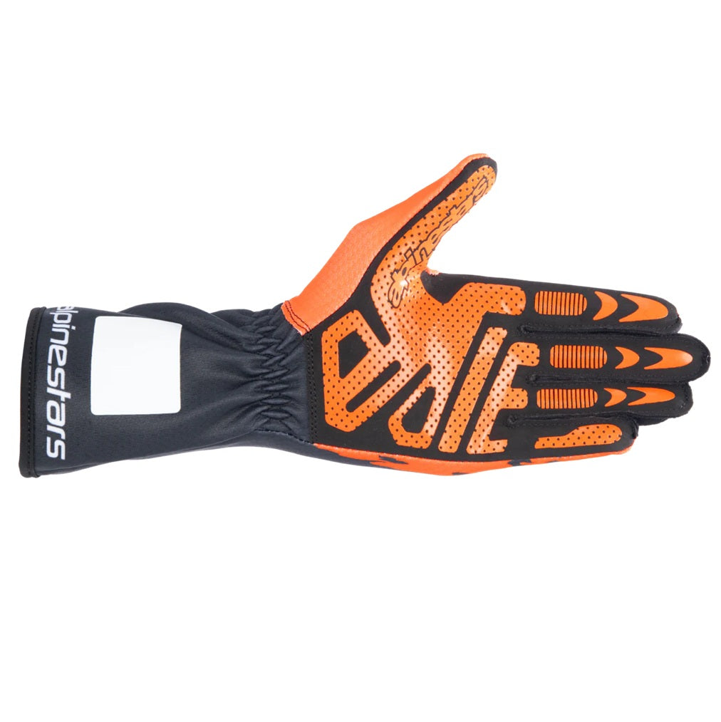 Guantes Karting Alpinestars Tech-1 K V3 Negro/Naranja - Homologado CIK-FIA - vista 2